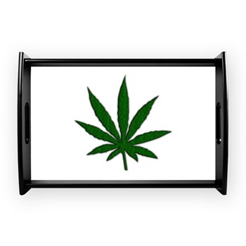 Marijuana Leaf Coffee Tray