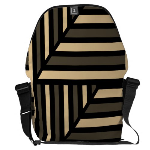 Perspective Modern Stripe Courier Bag