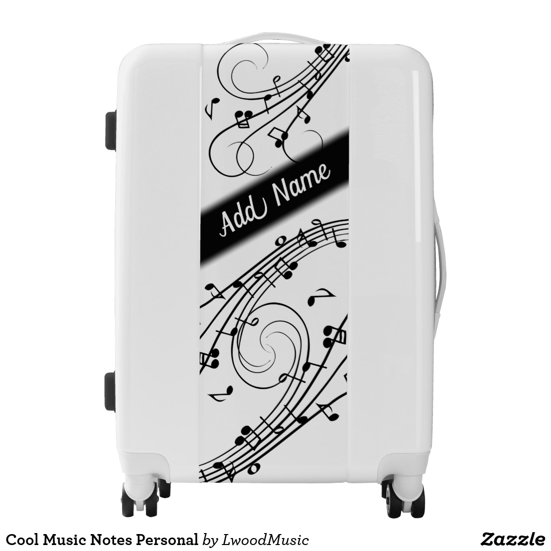 Cool Music Notes Personal Luggage