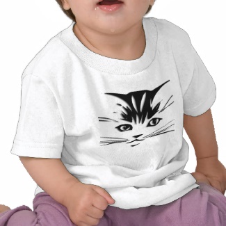 Cat Face  Baby T  Shirt