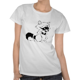 Crafty Raccoon T Shirts
