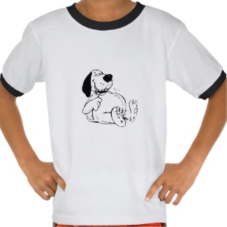Laughing Fat Dog T Shirt from Zazzle.com