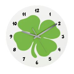 four leaf clover clock