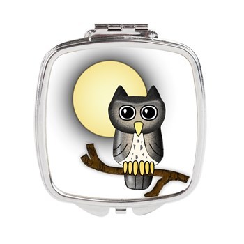 full_moon_owl_square_compact_mirror