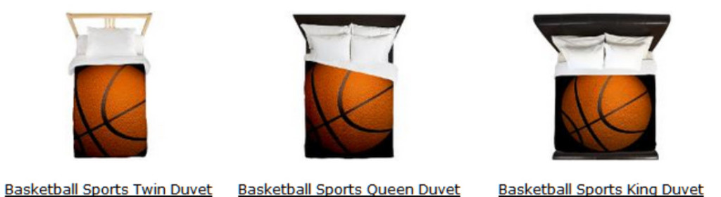 basketball bedding