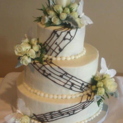 music notes wedding cake on Music theme wedding page