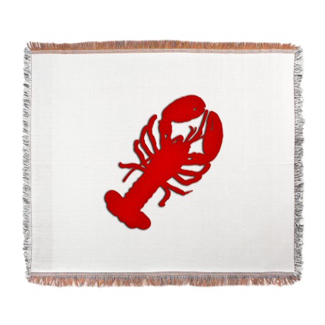 Lobster Woven Blanket by LeatherwoodBedroomDuvet