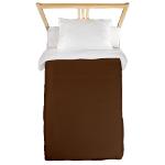 Solid Brown Twin Duvet Cover