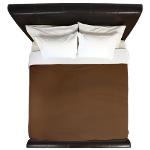 Solid Brown King Duvet Cover
