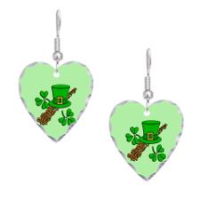 Irish leprechaun hat earrings 