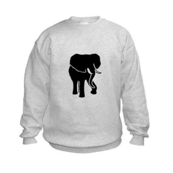 african_elephant_kids_sweatshirt