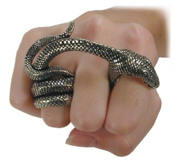gothic snake ring
