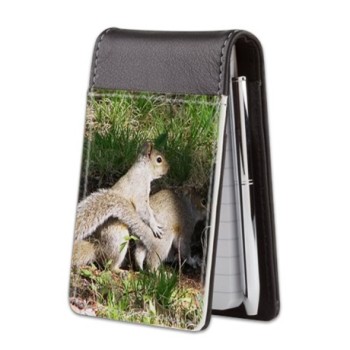 squirrel small leather notepad