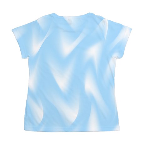 Light Blue and White Waves Women's All Over Print by AllOverTShirts