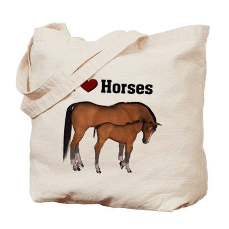 Love My Horse Tote Bag by stylesplus