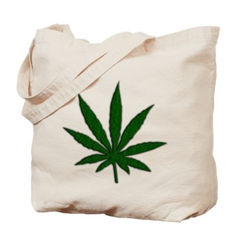 Marijuana Leaf Tote Bag