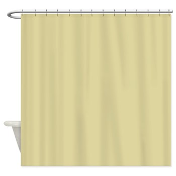 Solid Antique Gold Shower Curtain