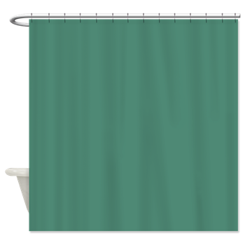 Solid Sea Green Shower Curtain