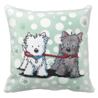 KiniArt Terriers American MoJo Pillows