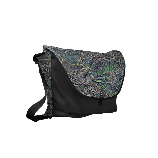 Embossed Flowers with Color Small Messenger Bag | Zazzle ~ Awesome New ...
