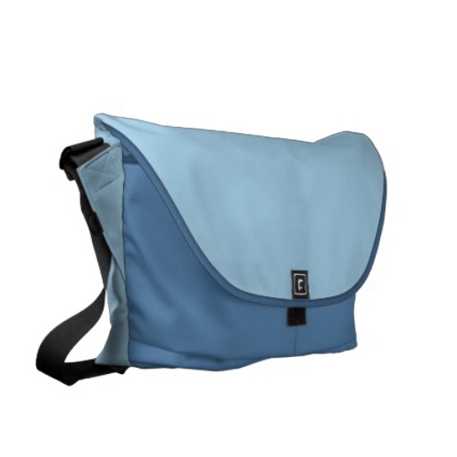 Solid Cornflower Blue Courier Bag | Zazzle ~ Awesome New Gift Ideas
