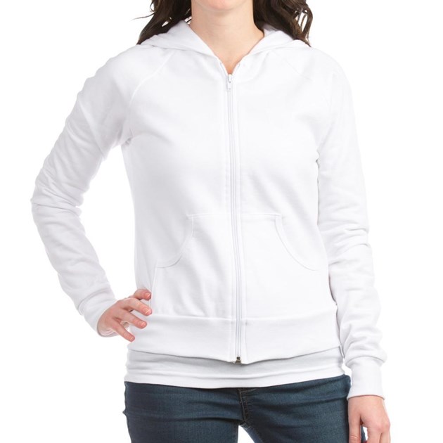 Solid white Fitted Hoodie ~ Awesome New Gift Ideas