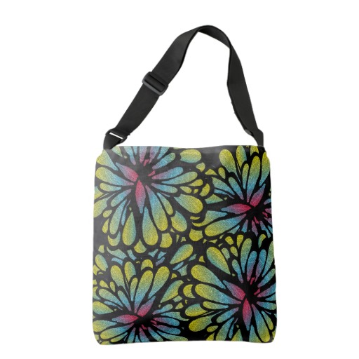 Abstract Flower Crossbody Bag | Zazzle | Home