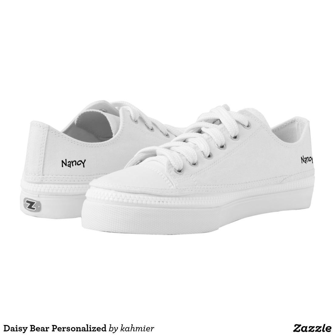 Daisy Bear Personalized Low-Top Sneakers