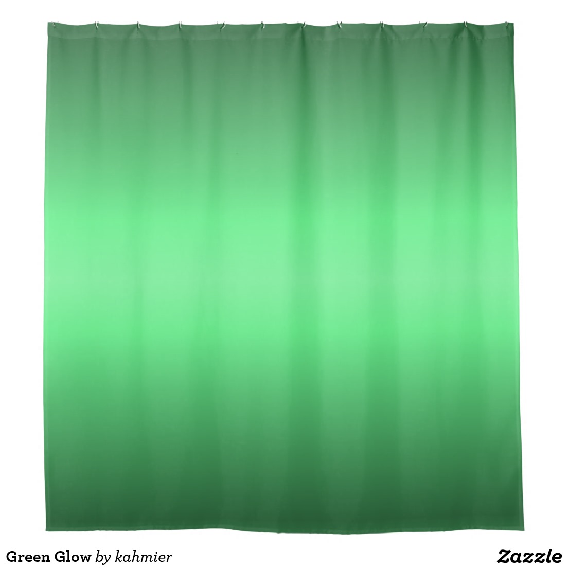 Green Glow Shower Curtain
