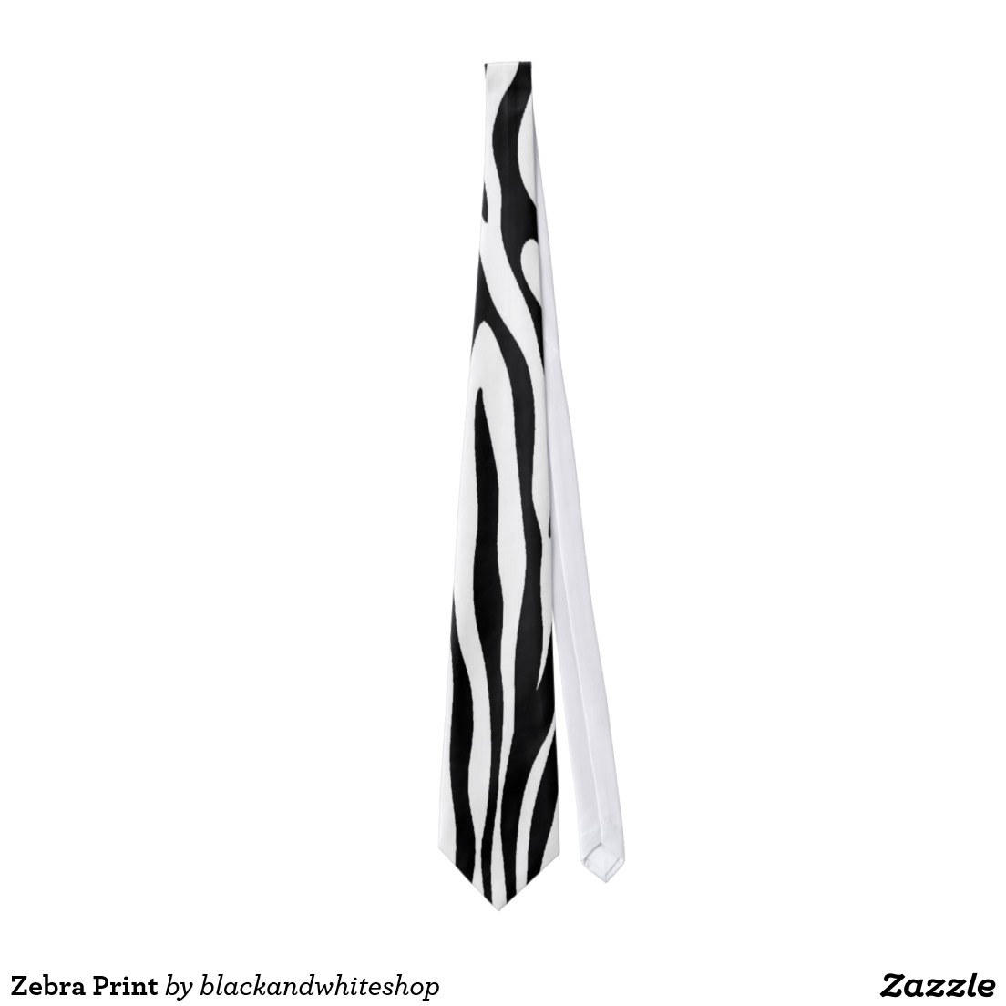 Zebra Print Neck Tie