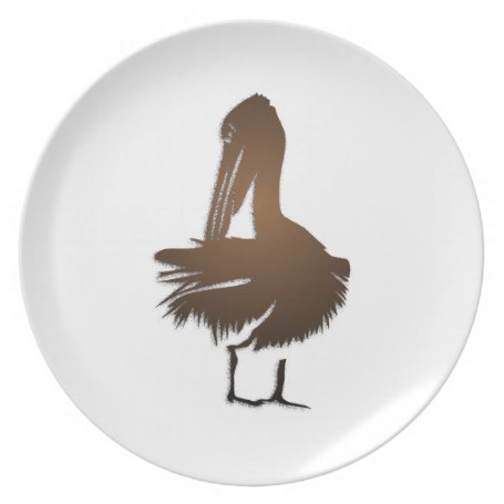 Dark Golden Pelican Plate