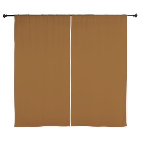 Solid Chocolate Brown Curtains