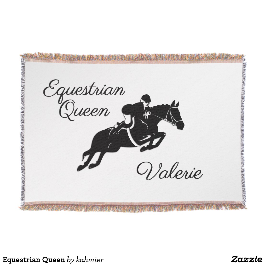 Equestrian Queen Throw Blanket
