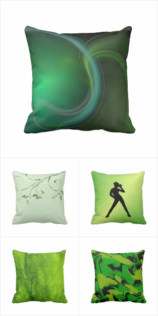 Green Pillow Collection / Quality Design Pillows