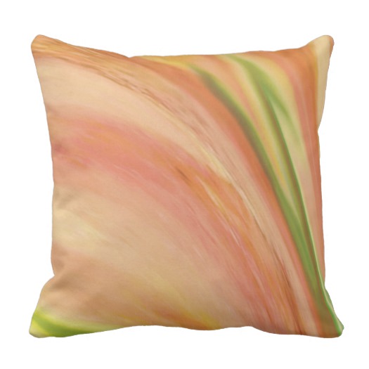 Delicate Peach Outdoor Pillow