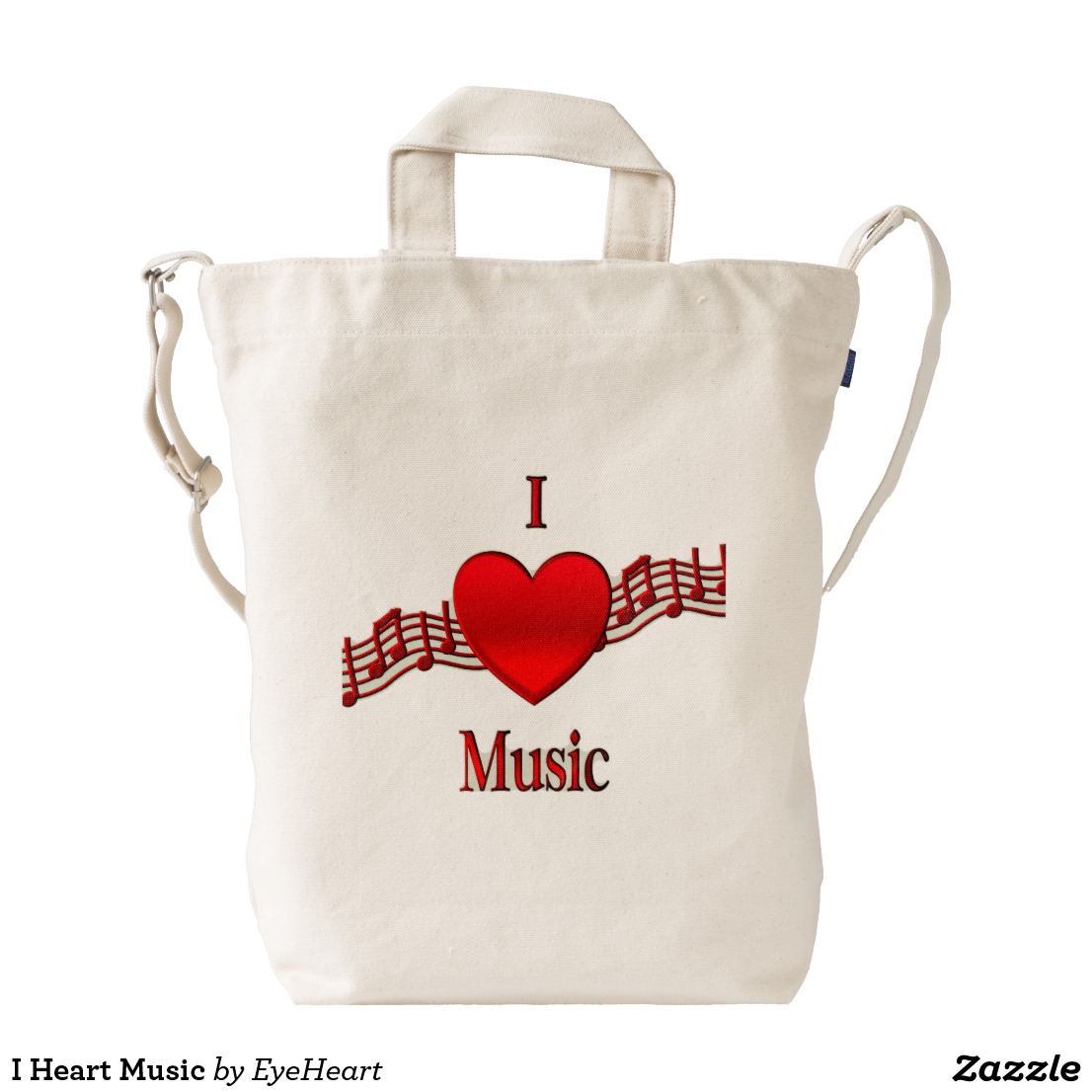 I Heart Music Duck Bag