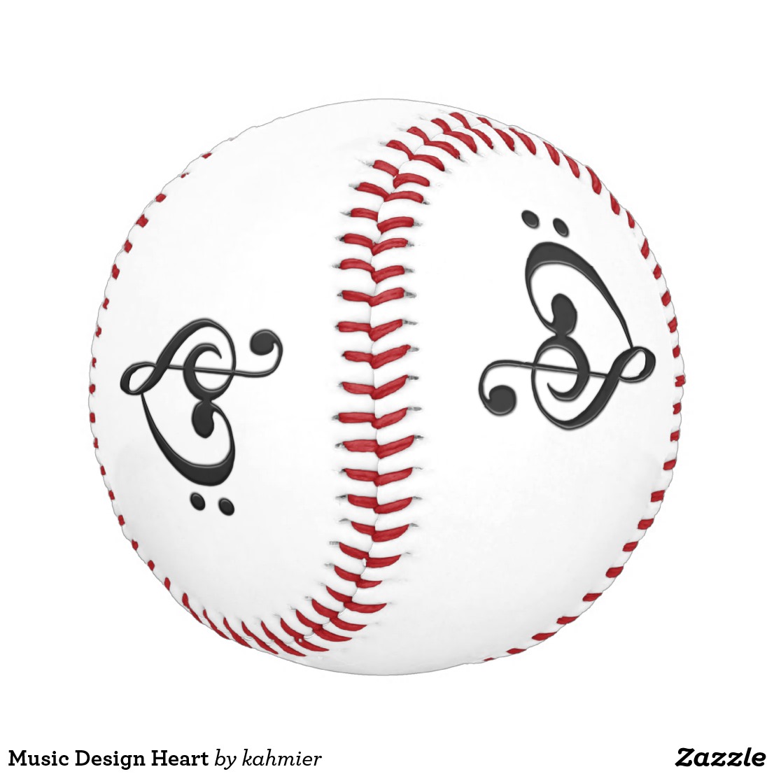 Music Design Heart Baseball