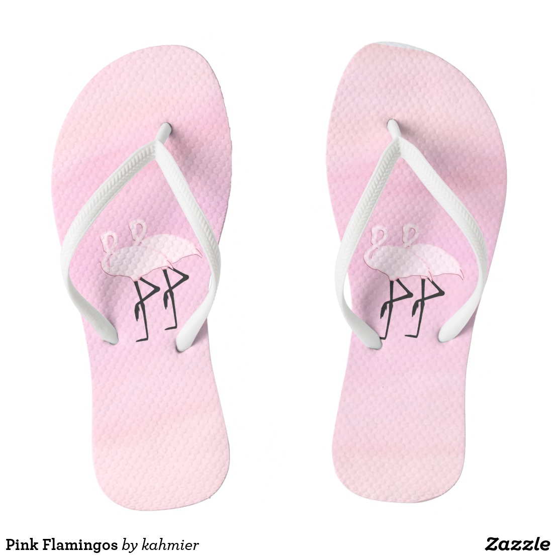 Pink Flamingos Flip Flops