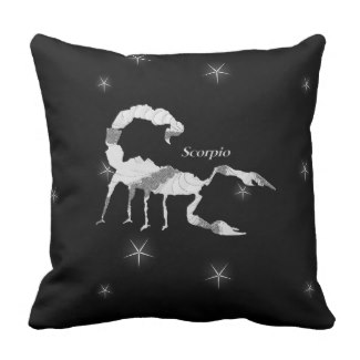 Scorpio Zodiac Design Throw Pillow