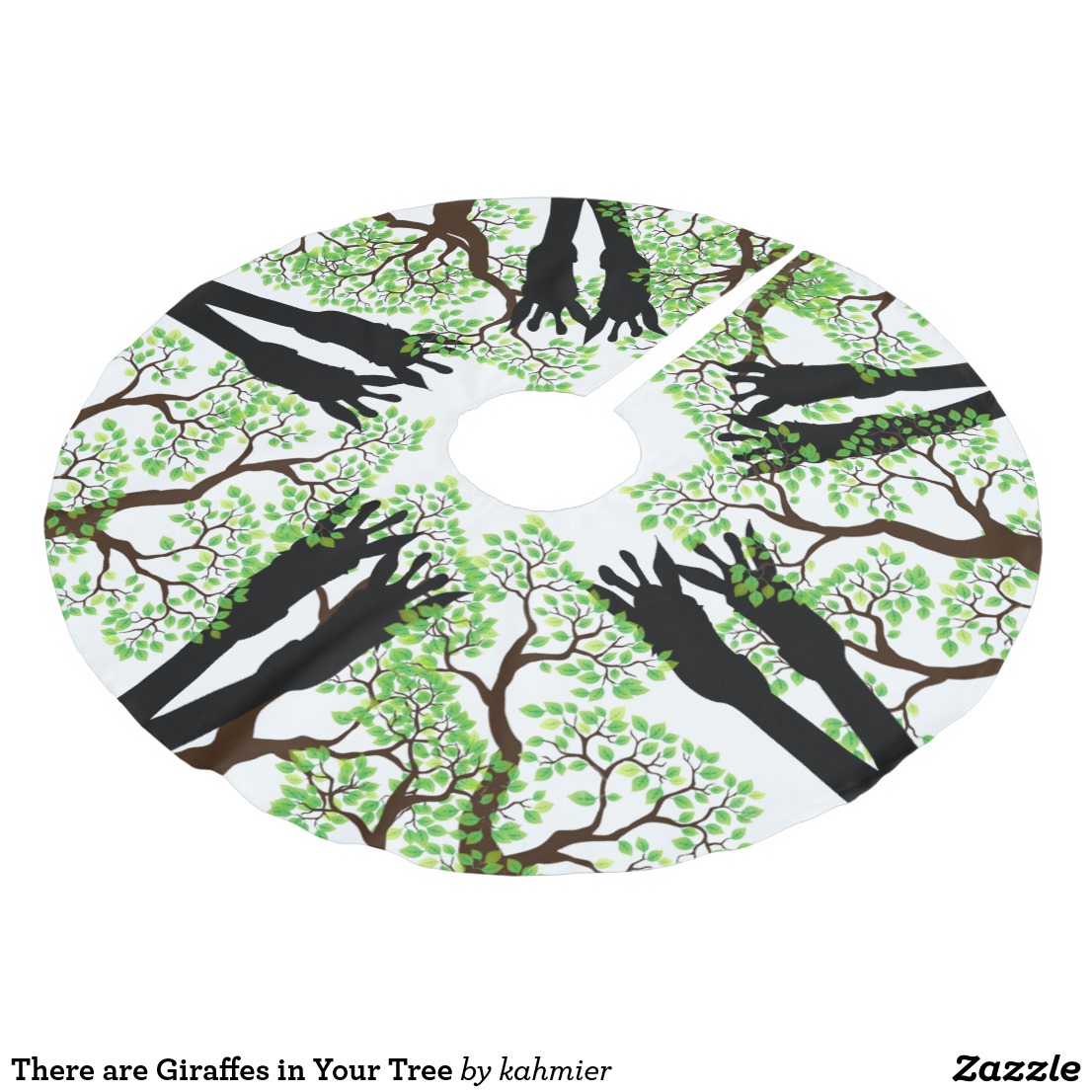 There are Giraffes in Your Tree Brushed Polyester Tree Skirt