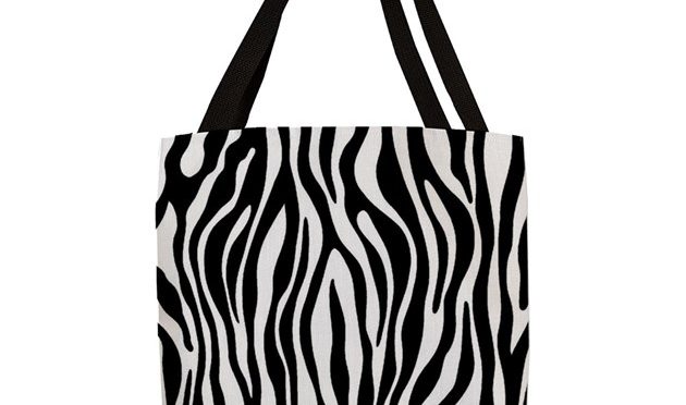 Zebra Print Polyester Tote Bag on CafePress.com