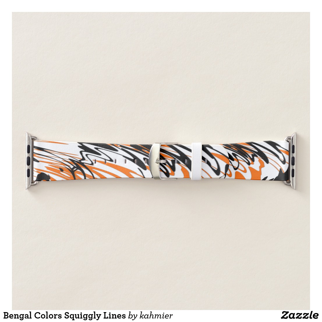 Bengal Colors Squiggly Lines Apple Watch Band