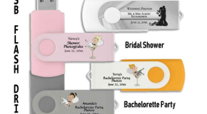 USB Flash Drives for Wedding / Bachelorette Parties