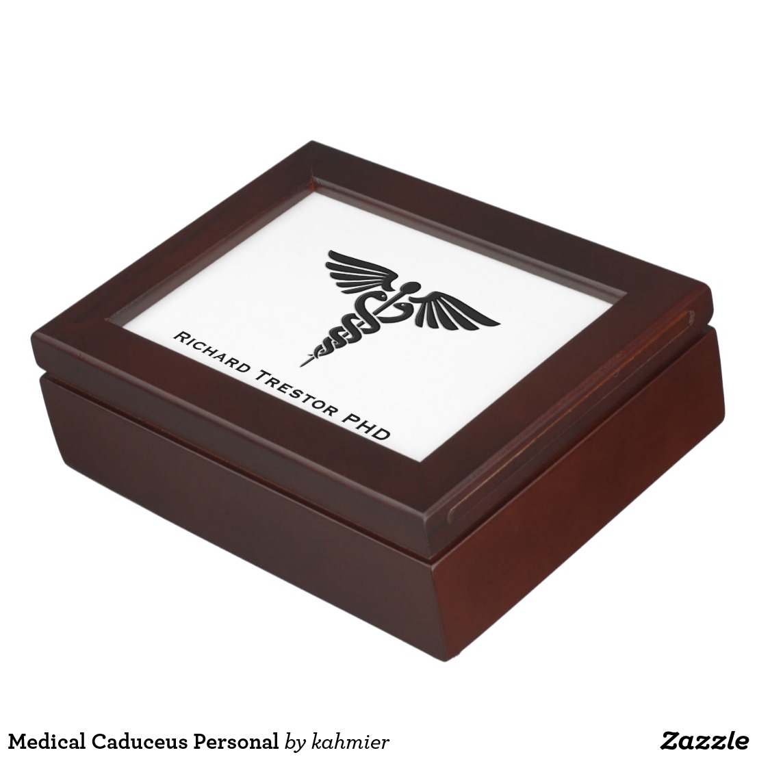 Medical Caduceus Personal Keepsake Box