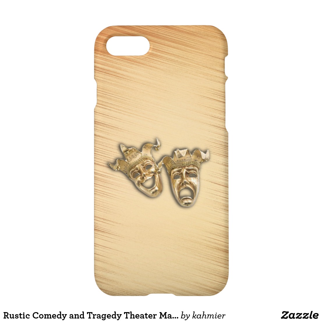 Rustic Comedy and Tragedy Theater Masks iPhone 8/7 Case