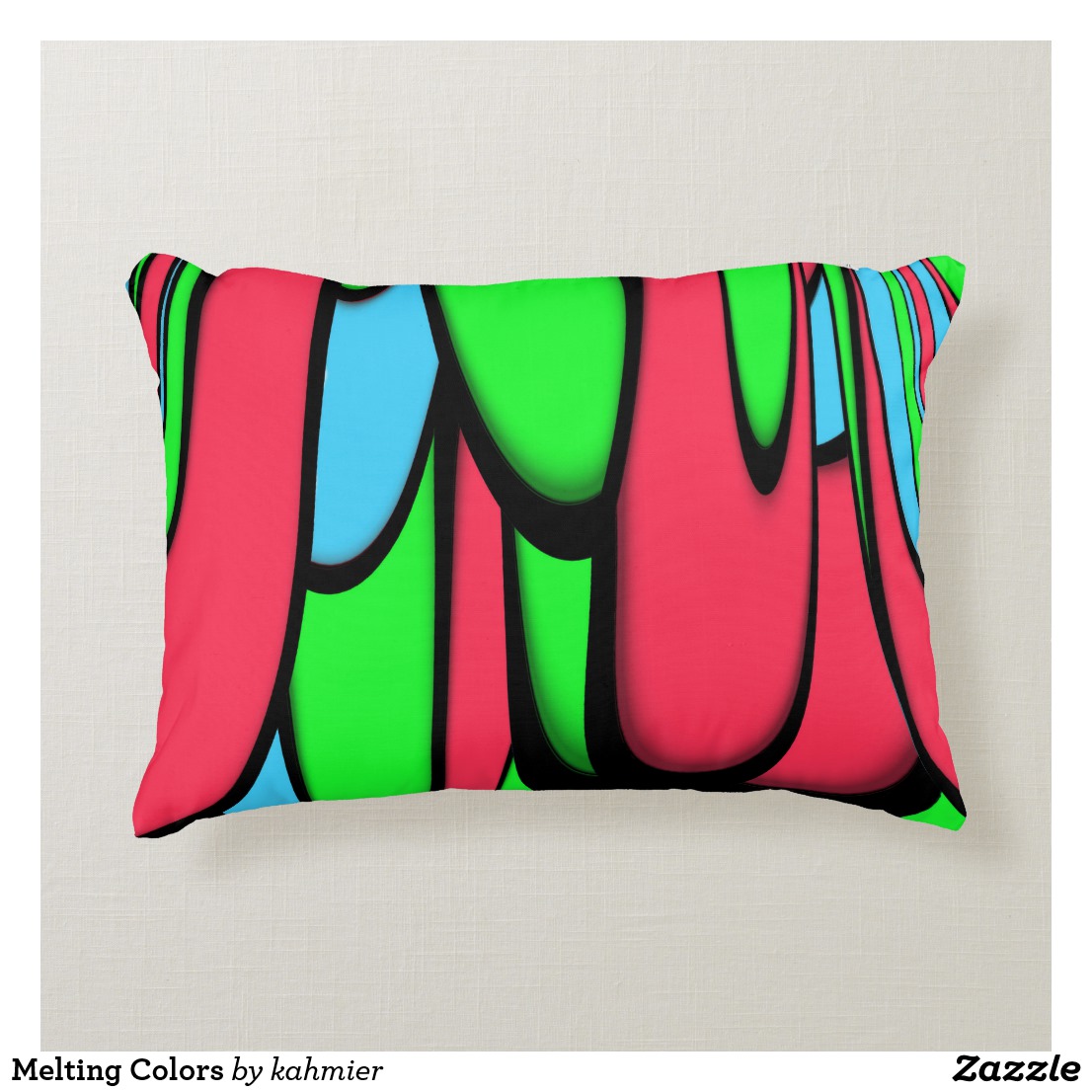 Melting Colors Accent Pillow