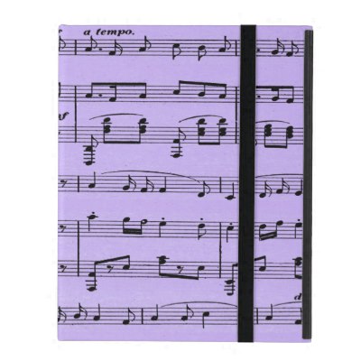 Purple Sheet Music iPad Case