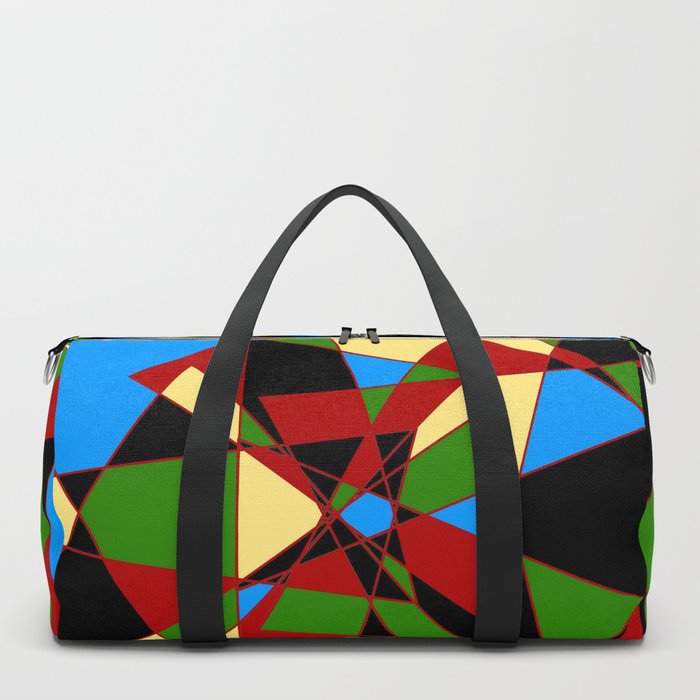 Excellent Shattered Multi-Color Geometric Duffle Bag ~ Awesome New Gift ...