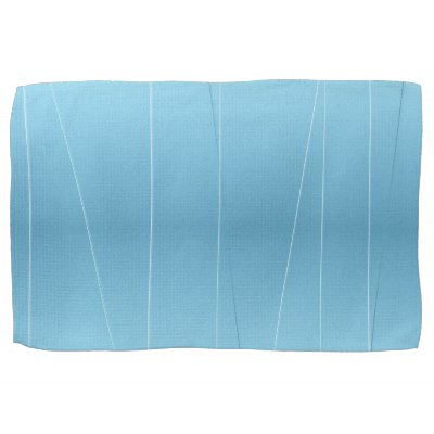 Blue Line Print Towel