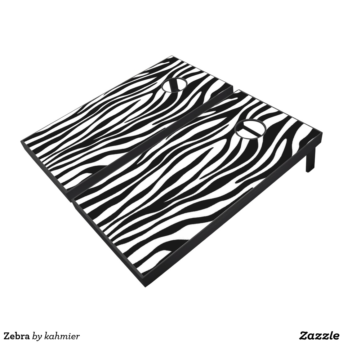 Zebra Cornhole Set